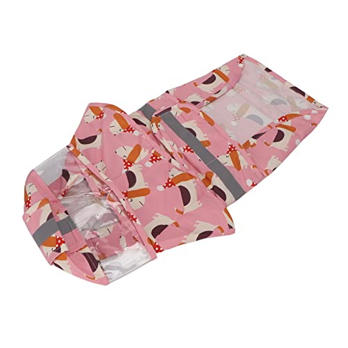 Phefop Bequemer Hunde-Regenmantel, reflektierende Welpen-Regenjacke für kleine Rassen, Camping und Reisen (XXL) von Phefop
