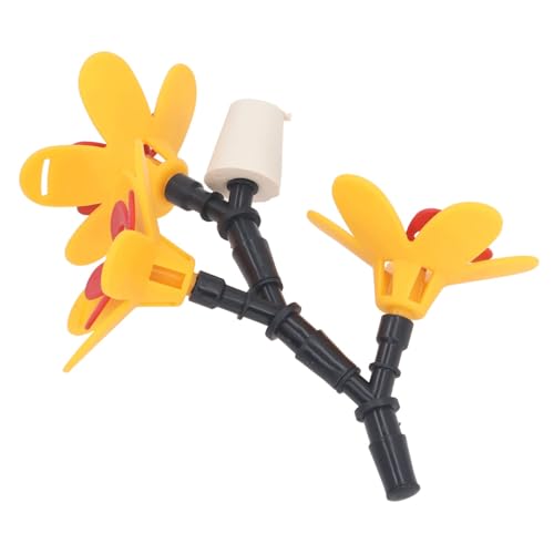 Phefop DIY Kolibri-Futterstation, Vogel-Set für die Vogelfütterung Im Freien, Wunderschön Gestaltete Blumenteile, Hängendes Design für Garten und Terrasse (DREI Blumen) von Phefop