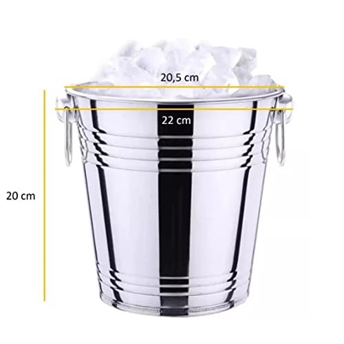 Phefop Edelstahl -Eiseimer Polierter Starker Anti -Rost Doppelring für KTV Stab, 20 cm Phefop Edelstahl -Eiseimer Polierter Starker Anti -Rost Doppelring für KTV Stab, 20 cm von Phefop