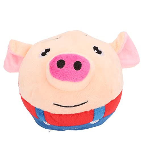 Phefop Haustier-Hüpfball mit Cartoon-Schwein-Plüschgeräusch, Abnehmbares und Waschbares Spielzeug mit Lithium-Batterie für Welpenunterhaltung Phefop Haustier-Hüpfball mit Cartoon-Schwein-Plüschgeräusch, Abnehmbares und Waschbares Spielzeug mit Lithium-Batterie für Welpenunterhaltung von Phefop