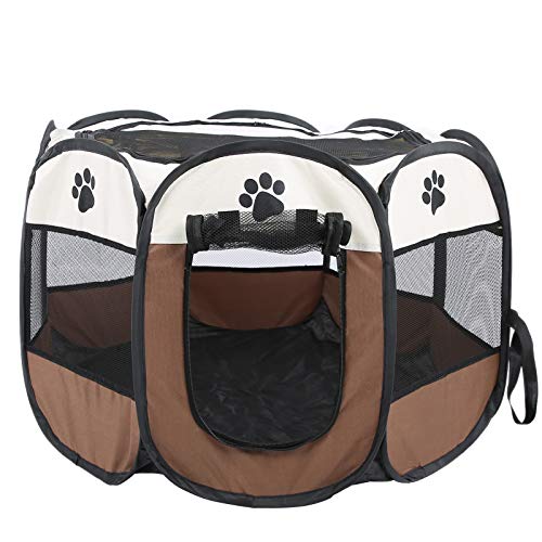 Phefop Haustierzelt Tragbares Mesh Cage-Trainingspiel Zelt für Innen-/Outdoor-Hundekatze Besitzer, Langlebiges Oxford-Stoff Leichtes Design für Reisen und Mobilität, 8-seitiges Belüftetes Panel Phefop Haustierzelt Tragbares Mesh Cage-Trainingspiel Zelt für Innen-/Outdoor-Hundekatze Besitzer, Langlebiges Oxford-Stoff Leichtes Design für Reisen und Mobilität, 8-seitiges Belüftetes Panel von Phefop