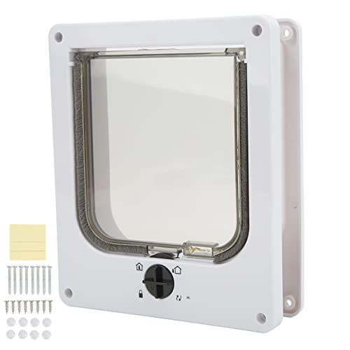 Phefop Magnetische Katzentür, weiß, Schnell Schließende Feste Struktur, Haustierklappe, Giftig für Hasen und Welpen Phefop Magnetische Katzentür, weiß, Schnell Schließende Feste Struktur, Haustierklappe, Giftig für Hasen und Welpen von Phefop