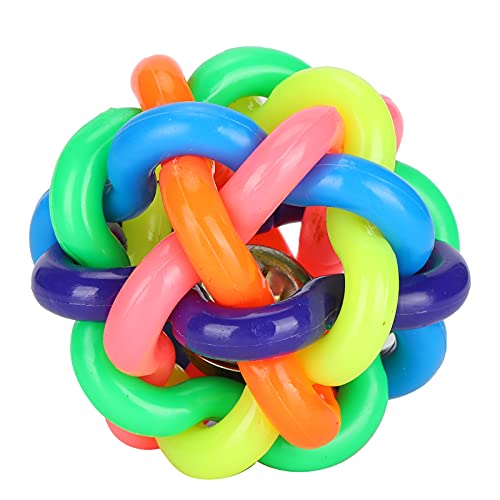 Phefop Soft Bell Buntes Kauspielzeug für Haustiertraining, Langlebiger Quietschen Ball für Kleine Hunde, Verbesserung der Intelligenz, Linderung von Stress, 1 Spielzeug Inklusive (Mittelgröße 7,5 cm) Phefop Soft Bell Buntes Kauspielzeug für Haustiertraining, Langlebiger Quietschen Ball für Kleine Hunde, Verbesserung der Intelligenz, Linderung von Stress, 1 Spielzeug Inklusive (Mittelgröße 7,5 cm) von Phefop