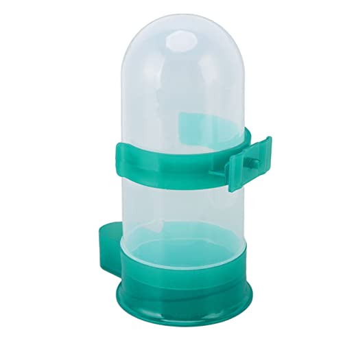 Wasserspender für Vögel, Dauerhafte Vogeltränke mit Wasserclip für mittlere und Kleine Vögel (Grün Größe L) von Phefop