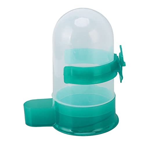 Wasserspender für Vögel, Dauerhafte Vogeltränke mit Wasserclip für mittlere und Kleine Vögel (grün klein) von Phefop