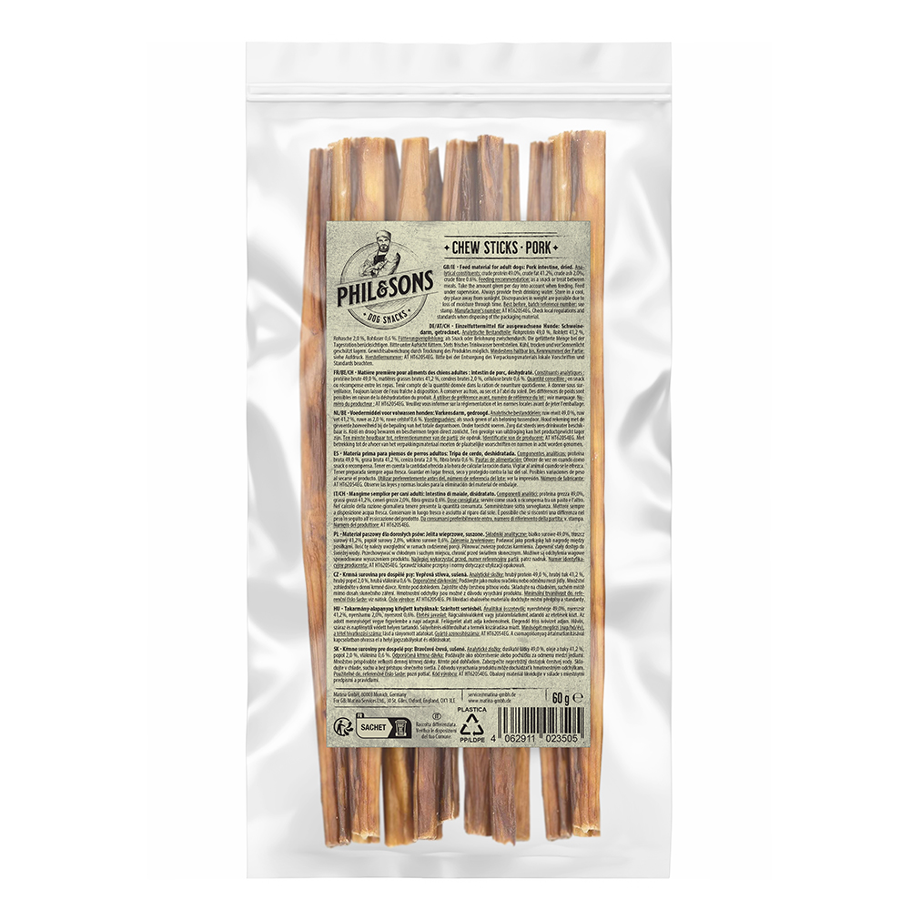 Phil & Sons Kausticks - Schwein - Sparpaket: 5 x 60 g von Phil & Sons