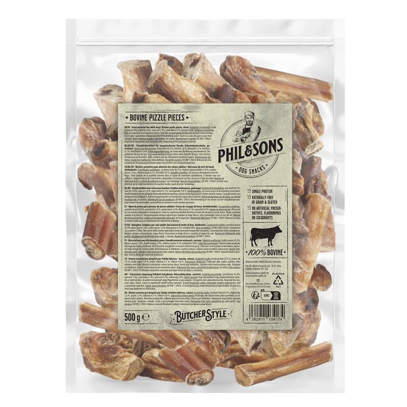 Phil & Sons Ochsenziemerstücke - Sparpaket: 3 x 500 g von Phil & Sons