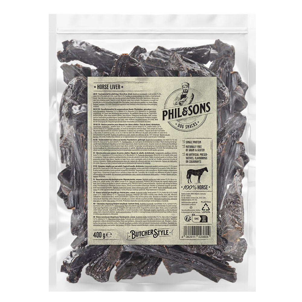 Phil & Sons Pferdeleber - 400 g Phil & Sons Pferdeleber - 400 g von Phil & Sons