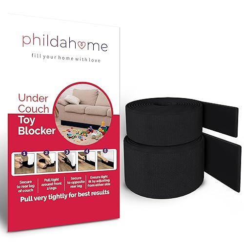 Phildahome Untercouch-Blocker für Haustiere, Spielzeug-Blocker für unter der Couch, passend für Standard-Loveseats mit kurzen Beinen (274,3 x 7,6 cm) von Phildahome