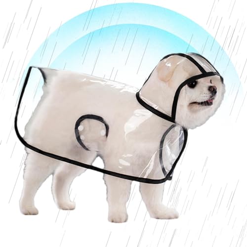 PhnkjGh Hunderegenmantel, Regenmantel für Hunde - Atmungsaktiver, Leichter Hunde-Regenponcho für den Außenbereich | wasserdichte Haustier-Regenmäntel, Hunde-Regenponcho für große und kleine Hunde von PhnkjGh