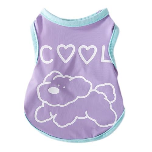 PhnkjGh Sommerkleidung für Hunde,Hunde-Sommershirt | Hundeshirt, atmungsaktiv, für kleine Hunde, Kühlweste für Hunde | Sonnenschutz- und schweißabsorbierende Hunde-Sommerkleidung für den täglichen von PhnkjGh