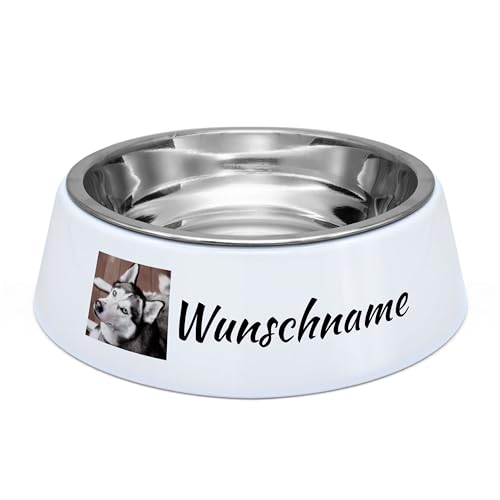 PhotoFancy® - Futternapf mit Foto selbst gestalten - Hunde-Fressnapf mit eigenem Motiv Personalisieren und Bedrucken - Layout 1 von PhotoFancy