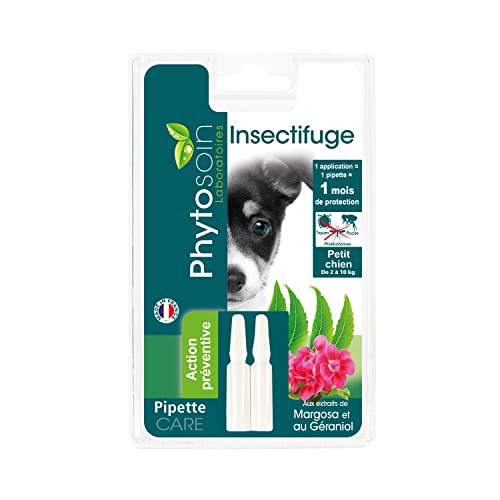 Phytosoin 092631 Insektenschutzpipetten für kleine Hunde, 2 Stück von Phytosoin