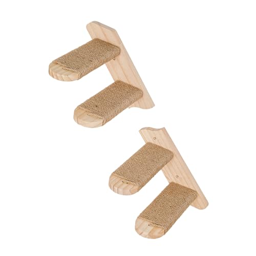Pialouge Katzenkletterregal Wandmontage, Sektionaltreppe mit Jute-Kratzhaken, Katzen-Sitzstange & Spielen Pialouge Katzenkletterregal Wandmontage, Sektionaltreppe mit Jute-Kratzhaken, Katzen-Sitzstange & Spielen von Pialouge