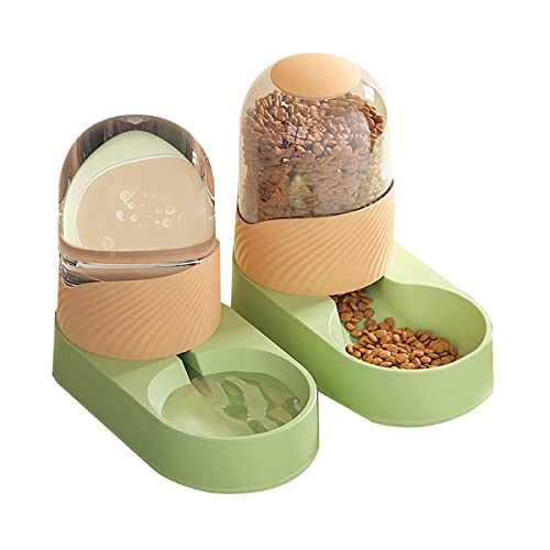 Piarktoy Automatischer Haustier- und Wasserspender für Schwerkraftfutter und Bewässerungs-Set mit Futternapf, Grün Piarktoy Automatischer Haustier- und Wasserspender für Schwerkraftfutter und Bewässerungs-Set mit Futternapf, Grün von Piarktoy