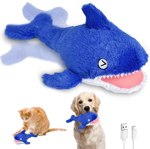 Piashow Interaktives Katzenspielzeug Hundespielzeug Elektrisch, Waschbares Spielzeug, Aufladbares Hai Katzenspielzeug Hundespielzeug mit USB-Kabel für Katzen Hunde zum Spielen und Interagieren Piashow Interaktives Katzenspielzeug Hundespielzeug Elektrisch, Waschbares Spielzeug, Aufladbares Hai Katzenspielzeug Hundespielzeug mit USB-Kabel für Katzen Hunde zum Spielen und Interagieren von Piashow
