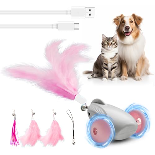 Piashow Katzenspielzeug Selbstbeschäftigung Interaktives,Katzen USB Aufladbar, Katzenspielzeug Elektrisch mit Soundeffekten Automatisch Cat Toys ,Katzenspielzeug Interaktiv Spielzeug,Niedliches Rosa Piashow Katzenspielzeug Selbstbeschäftigung Interaktives,Katzen USB Aufladbar, Katzenspielzeug Elektrisch mit Soundeffekten Automatisch Cat Toys ,Katzenspielzeug Interaktiv Spielzeug,Niedliches Rosa von Piashow