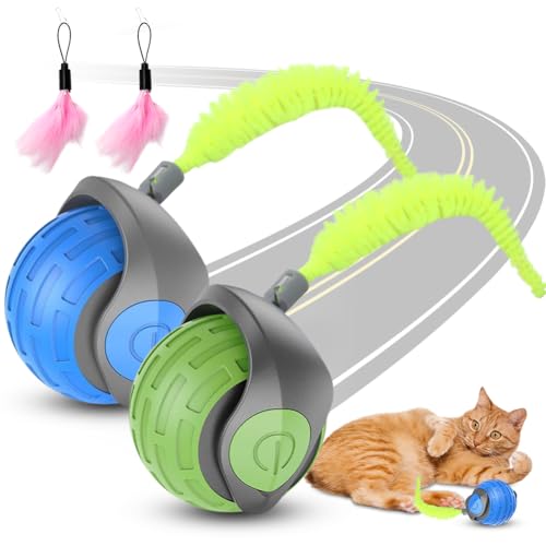 Piashow Katzenspielzeug, Geräuscharmes Powerball Katze Selbstbeschäftigung, Intelligente Hindernisvermeidung Katzenball Elektrisch, Katzenspielzeug Ball Elektrisch mit Schwanz Piashow Katzenspielzeug, Geräuscharmes Powerball Katze Selbstbeschäftigung, Intelligente Hindernisvermeidung Katzenball Elektrisch, Katzenspielzeug Ball Elektrisch mit Schwanz von Piashow