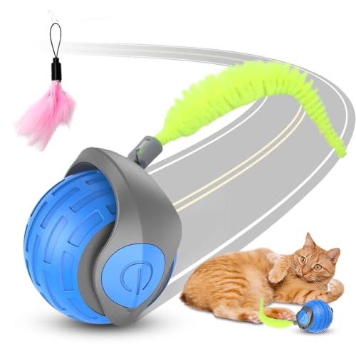 Piashow Chase Master Pro Katzenspielzeug, Geräuscharmes Powerball Katze Selbstbeschäftigung, Intelligente Hindernisvermeidung Katzenball Elektrisch, Katzenspielzeug Ball Elektrisch mit Schwanz Piashow Chase Master Pro Katzenspielzeug, Geräuscharmes Powerball Katze Selbstbeschäftigung, Intelligente Hindernisvermeidung Katzenball Elektrisch, Katzenspielzeug Ball Elektrisch mit Schwanz von Piashow