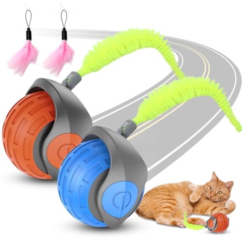 Piashow Chase Master Pro Katzenspielzeug, Geräuscharmes Powerball Katze Selbstbeschäftigung, Intelligente Hindernisvermeidung Katzenball Elektrisch, Katzenspielzeug Ball Elektrisch mit Schwanz Piashow Chase Master Pro Katzenspielzeug, Geräuscharmes Powerball Katze Selbstbeschäftigung, Intelligente Hindernisvermeidung Katzenball Elektrisch, Katzenspielzeug Ball Elektrisch mit Schwanz von Piashow