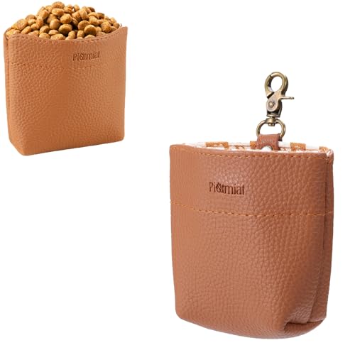 PiatMiat Leckerli-Tasche für Hundetraining, freihändige Snack-Tasche mit Magnetverschluss, 3. Generation, Braun von PiatMiat