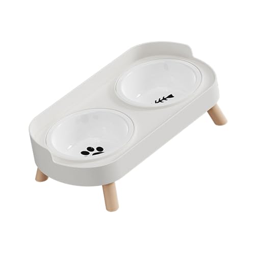Piceioep Keramik Doppelschüssel Haustier Feeder Mit Leicht Zu Reinigenden Konstruktionshundkatzen Futtergerichte Für Hundekatzen Haustier Futter Und Wasserschale Piceioep Keramik Doppelschüssel Haustier Feeder Mit Leicht Zu Reinigenden Konstruktionshundkatzen Futtergerichte Für Hundekatzen Haustier Futter Und Wasserschale von Piceioep