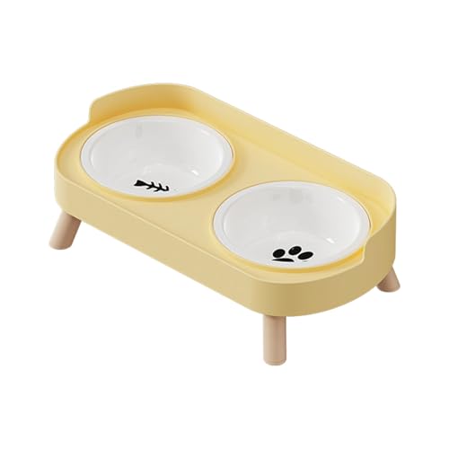 Piceioep Keramik-Haustiernäpfe Futter Wasser Futterspender für Hunde Katzen Anti-Kipp-Design Heimgebrauch Futterspender und Wassernapf Keramik Doppelnapf Haustier Piceioep Keramik-Haustiernäpfe Futter Wasser Futterspender für Hunde Katzen Anti-Kipp-Design Heimgebrauch Futterspender und Wassernapf Keramik Doppelnapf Haustier von Piceioep