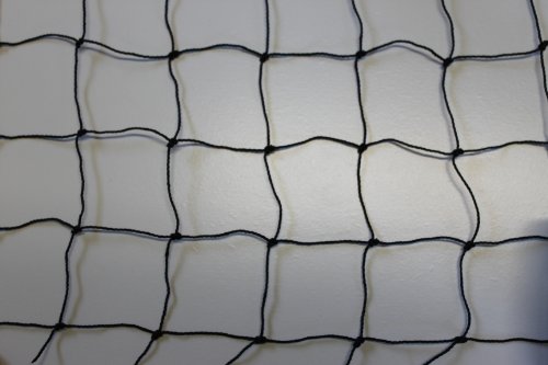 Pieloba Katzennetz Katzenschutznetz Balkonnetz - schwarz - Masche 5 cm - Stärke: 1,2 mm - Breite: 4,00 m Meterware von Pieloba