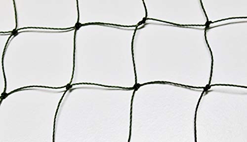 Pieloba Volierennetz - Tiergehege - Netz - Oliv - Masche 5 cm - Stärke: 1,2 mm - Größe: 3,00 m x 10 m von Pieloba
