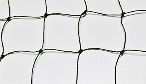 PieloBa Volierennetz - Tiergehege - Netz - Oliv - Masche 5 cm - Stärke: 1,2 mm - Größe: 3,00 m x 10 m von PieloBa