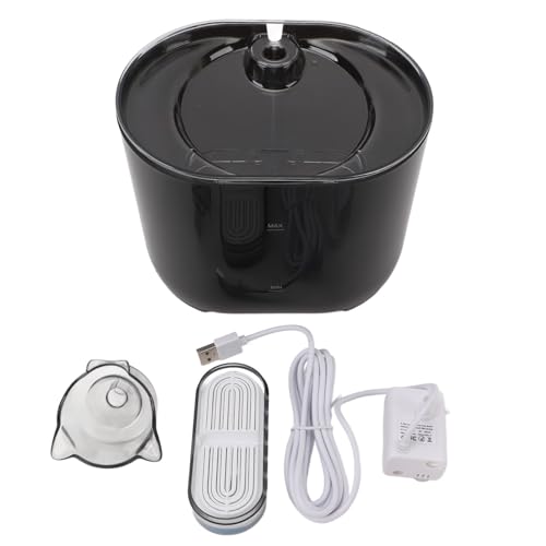 2.2L Katzenwasserbrunnen Mehrschichtfiltration Stille Betrieb Hundekatze Auto -Wasserspender Trinkbrunnen Wasserfall für Zuhause (Pilipanepkhp-11) von Pilipane