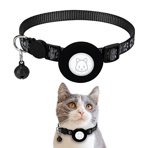 Airtag Katzenhalsband mit Glocke, Reflektierend GPS katzenhalsband Mit Apple AirTag-Halter, Einstellbare Länge Sicherheits-Elastikband-Tracker-Katzenhalsb Für Katzen Und Welpen Airtag Katzenhalsband mit Glocke, Reflektierend GPS katzenhalsband Mit Apple AirTag-Halter, Einstellbare Länge Sicherheits-Elastikband-Tracker-Katzenhalsb Für Katzen Und Welpen von Pilipane