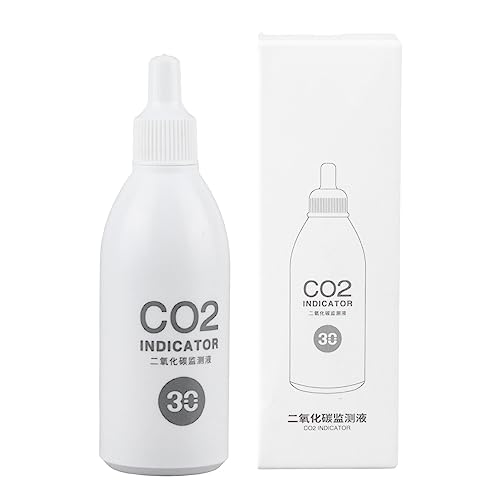 Aquarium CO2 -Indikatorlösung Langzeitüberwachung Fischtank Flüssigkeitstest für Aquarium Fischtank kompakt tragbar einfach zu verwenden ohne Verdünnung Plastikflasche (30 ml) von Pilipane