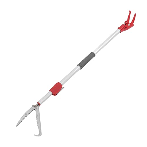 Aquariumton teleskopisch Lange Aluminiumlegierung Fischtank Fütterung Pinzettenwerkzeug für Schlangen Aal Loach Crayfish Krabben Müllklemme von Pilipane