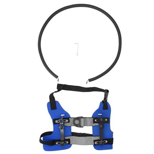Blind Dog Anti -Kollisionsring Robus einstellbares Sicherheitsgurtanleitgerät für sehbehinderte Haustiere Aluminium Streifenschaummaterial (M) von Pilipane
