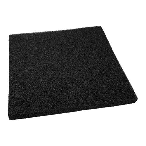 Fischtankfilterschwamm Aquariumfilter Schaumkissen Ökofreundliche langlebige weiche biologische Filtration für Süßwasser -Marine Wasser Aquarium Black 50x50 cm (50 * 50 * 4 cm Dickes Loch) von Pilipane