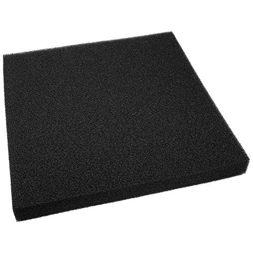 Fischtankfilterschwamm Aquariumfilter Schaumkissen Ökofreundliche langlebige weiche biologische Filtration für Süßwasser -Marine Wasser Aquarium Black 50x50 cm (50 * 50 * 5 cm Dickes Loch) von Pilipane