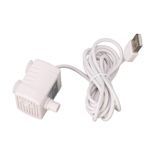 Haustierwasserbrunnen Pumpe Ultra leise einstellbares Wasserfluss USB -Anbieter DC bürstenloser Motor Mini -Katzenwasserspender Pumpe für Katzen und Hunde ABS -Material 148,5 cm von Pilipane