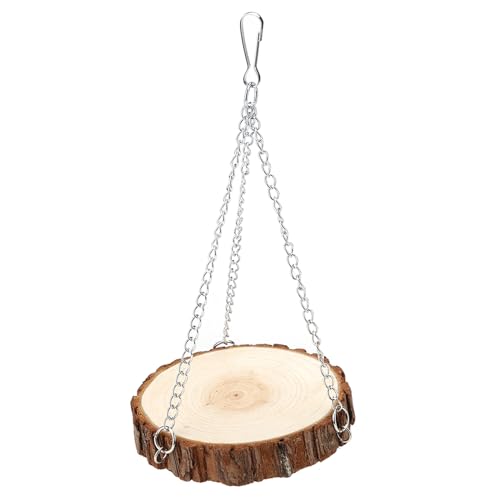 Hölzern natürlicher umweltfreundlicher tragbares Haustier -Schwungspielzeug für Papageien Hamster kleine Tiere aus hochwertigem Holzmaterial weiße Farbe Leicht und leicht zu lagern (L 3,2 cm / 1,3in) Hölzern natürlicher umweltfreundlicher tragbares Haustier -Schwungspielzeug für Papageien Hamster kleine Tiere aus hochwertigem Holzmaterial weiße Farbe Leicht und leicht zu lagern (L 3,2 cm / 1,3in) von Pilipane