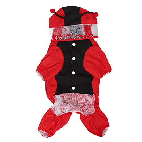 Hund Regenmantel reflektierend wasserdichte leichte Doppelschicht atmungsaktive Hunde Regenjacke für tägliche Gehen im Freien Aktivitäten Polyester Material (L) von Pilipane