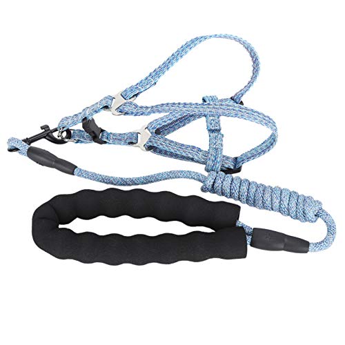Hundekabelbaum mit Leinen -Set einstellbares Eskapitastkabel für das Gehen und Training von Blue Polyester (S (geeignet für 3-8 Catties)) von Pilipane