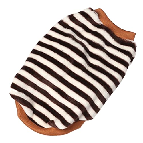 Hundekleidung verdickte modische weiche warme Bequeme Welpenhemd für Winter kleine Hunde Flanellmaterial (L) von Pilipane