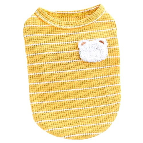 Hundekühlung Weste atmungsaktives süßes Muster weich Bequeme stilvolle Pullover Welpe Weste Kleidung für Frühlings Sommer Polyester Stoff Kleine mittelgroße große Hunde (XXL) von Pilipane