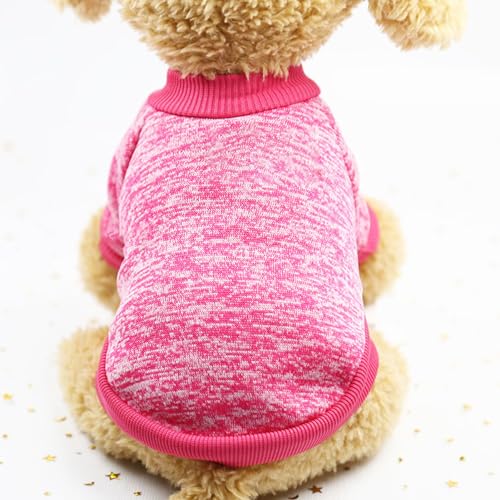 Hundepullover Haustier Pullover Hund Wollpullover modisch niedlich warm gemütlich bequem gestrickte Haustierkleidung für tägliche Trage -Outdoor -Party aus Wollgarn (S) von Pilipane