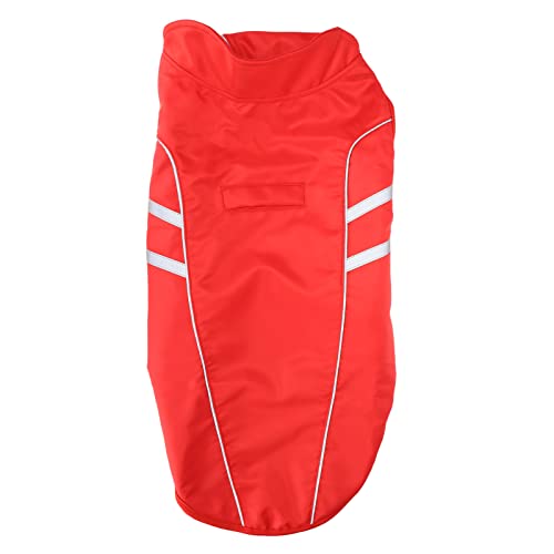 Hundereflektierende Weste wasserdicht einstellbare Sicherheitsbekleidung für Hochsesibilität für Gehensjagd im Freien rot (XL) von Pilipane