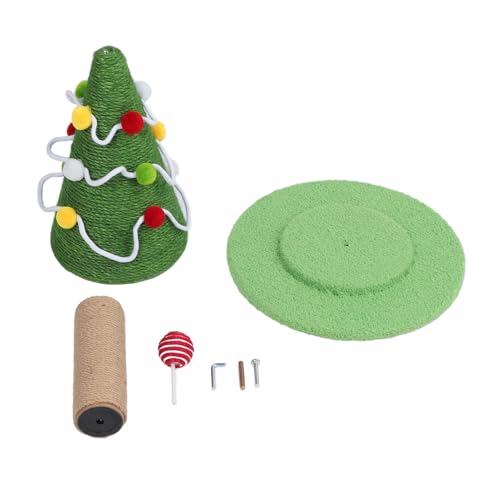 Katzenkratzer Post Weihnachtsbaumstil Sisal Schutzmöbel Stall Struktur Katzenbaumkratzposten für Innenräume zu Hause (Groß: 40 x 65 cm / 15,7 x 25,6in) von Pilipane