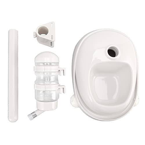 Pet Bowl Wasserspender Automatisch verhindern, DASS abnehmbar abnehmbar Verstellbarer Hund stehende Wasserfutter für Welpenkatze 2 in 1 Konstruktion Nicht -Schlupf -Basi von Pilipane