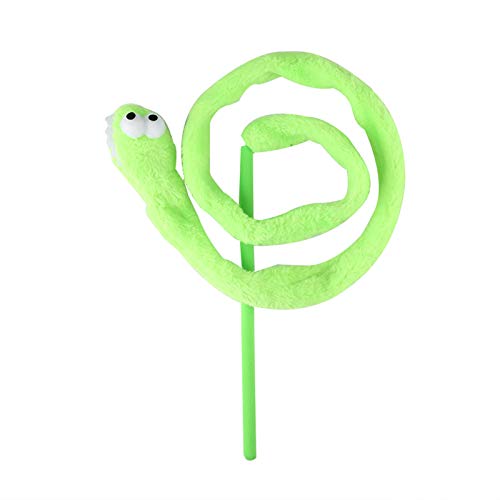 Pilipane 3 Farbe Katzen Spielzeug Schlangeform Katze Teaser Lustige Katzenkätzchen Haustier Spielzeug Spielen (Grün) von Pilipane