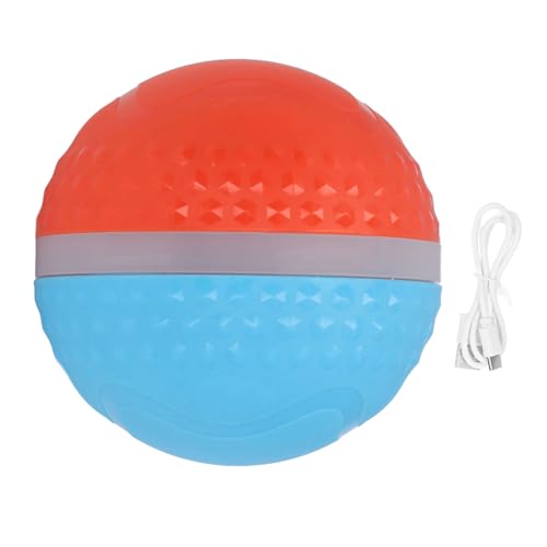 Pilipane Aktive Rolling -Kugel Langeweile Relief wasserdichte automatische interaktive Hundeballspielzeug für mittlere große Hunde (Blau Orange) von Pilipane