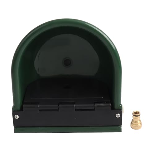 Pilipane Automatischer Schwimm ventil Wassertrog Trinkschale Stabile Kunststoff-kontinuierliche Frischwasser versorgung für e Rinder Schaf grün 4L Kapazität 26,5x28cm von Pilipane